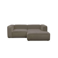 ECKSOFA modular Cubo 3-Sitzer - Braun, Textil (226/179cm) - Mokebo