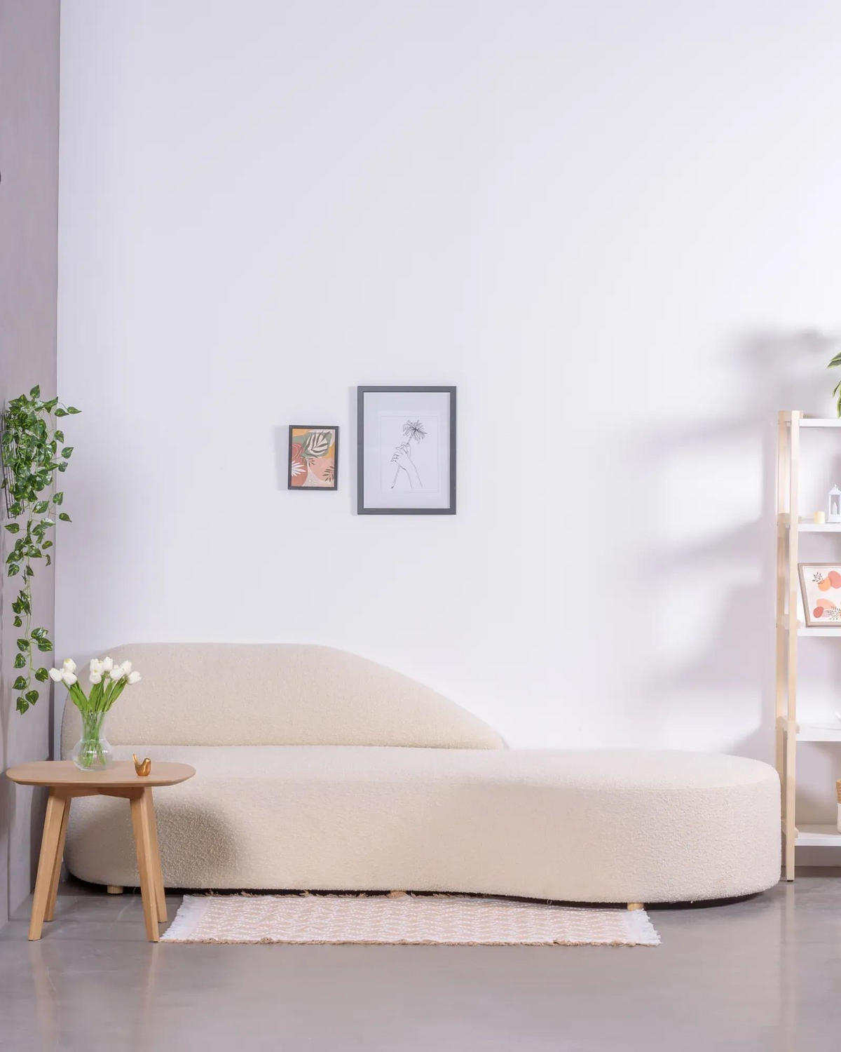 SOFA Textil Weiß - Weiß, Textil (230/74/98cm) - Nest Dream