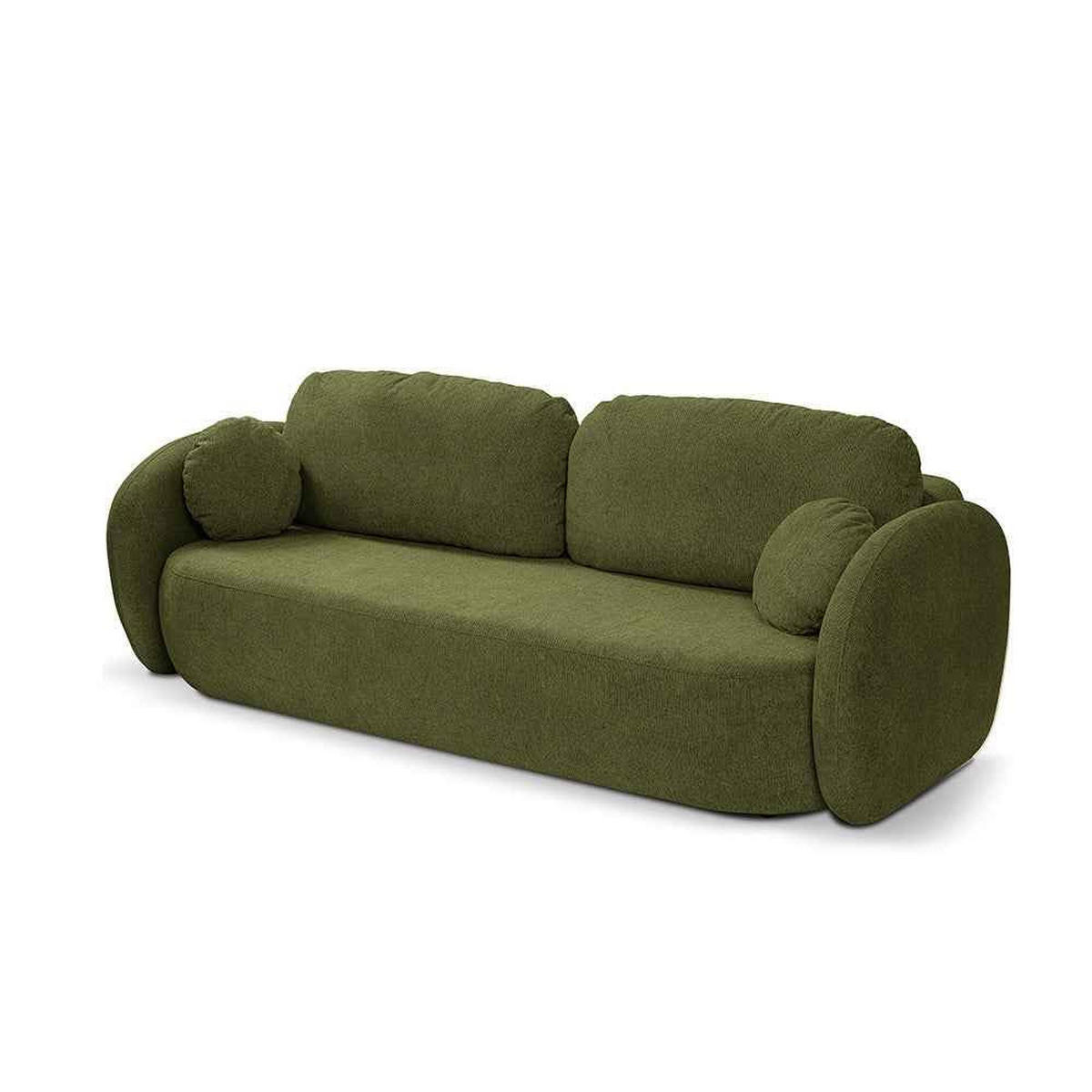 SOFA OLEMO Grün - Grün, Textil (238/86.5/101cm) - Pillovely