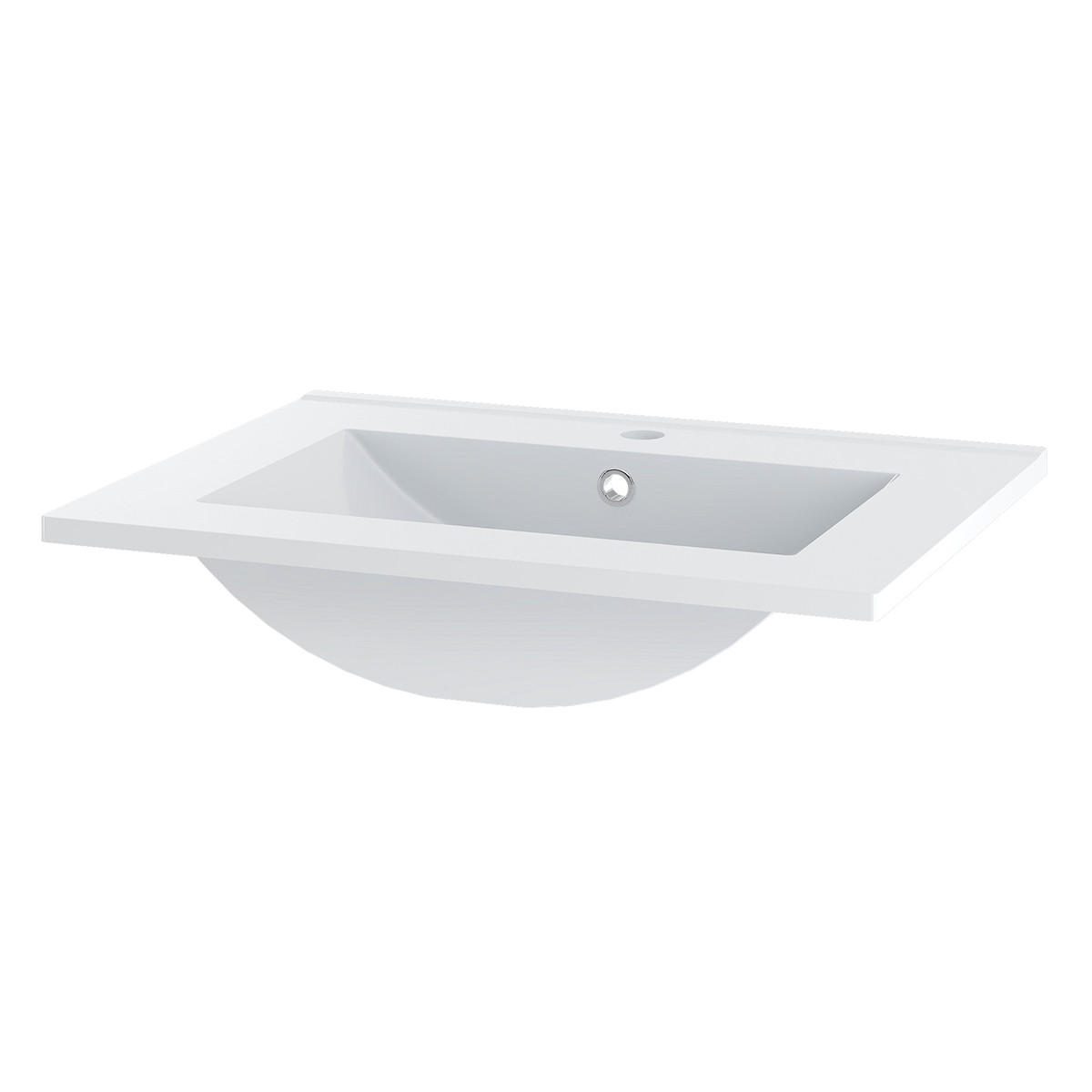 WASCHTISCH 60cm Siena Holz und Schwarz - Schwarz, Holzwerkstoff (60/50/45.8cm) - Petits-meubles