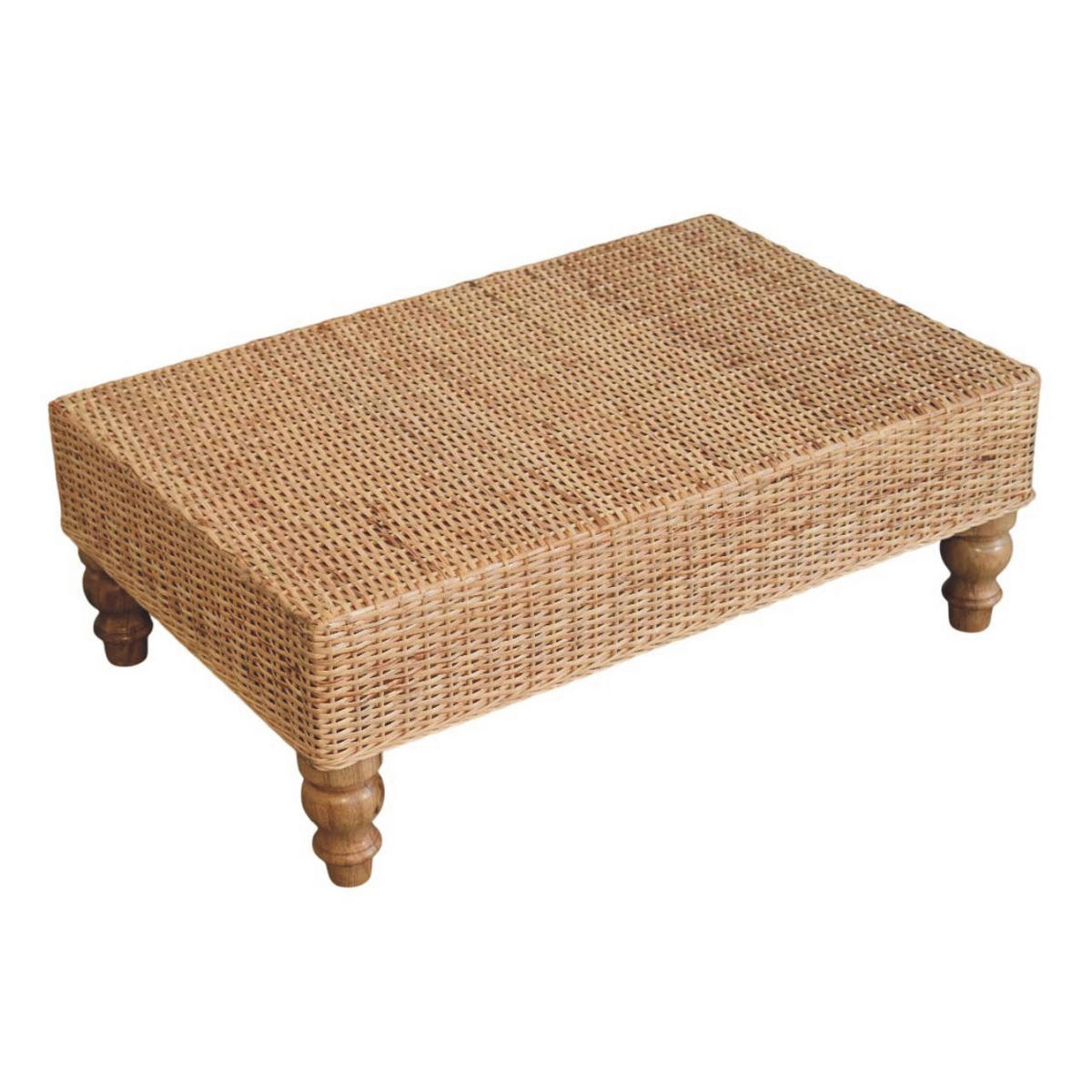 KONFERENČNÍ STOLEK Regency z masivního dřeva s výpletem, hnědý - hnědá, dřevo (56/86/31cm) - Artisan Furniture