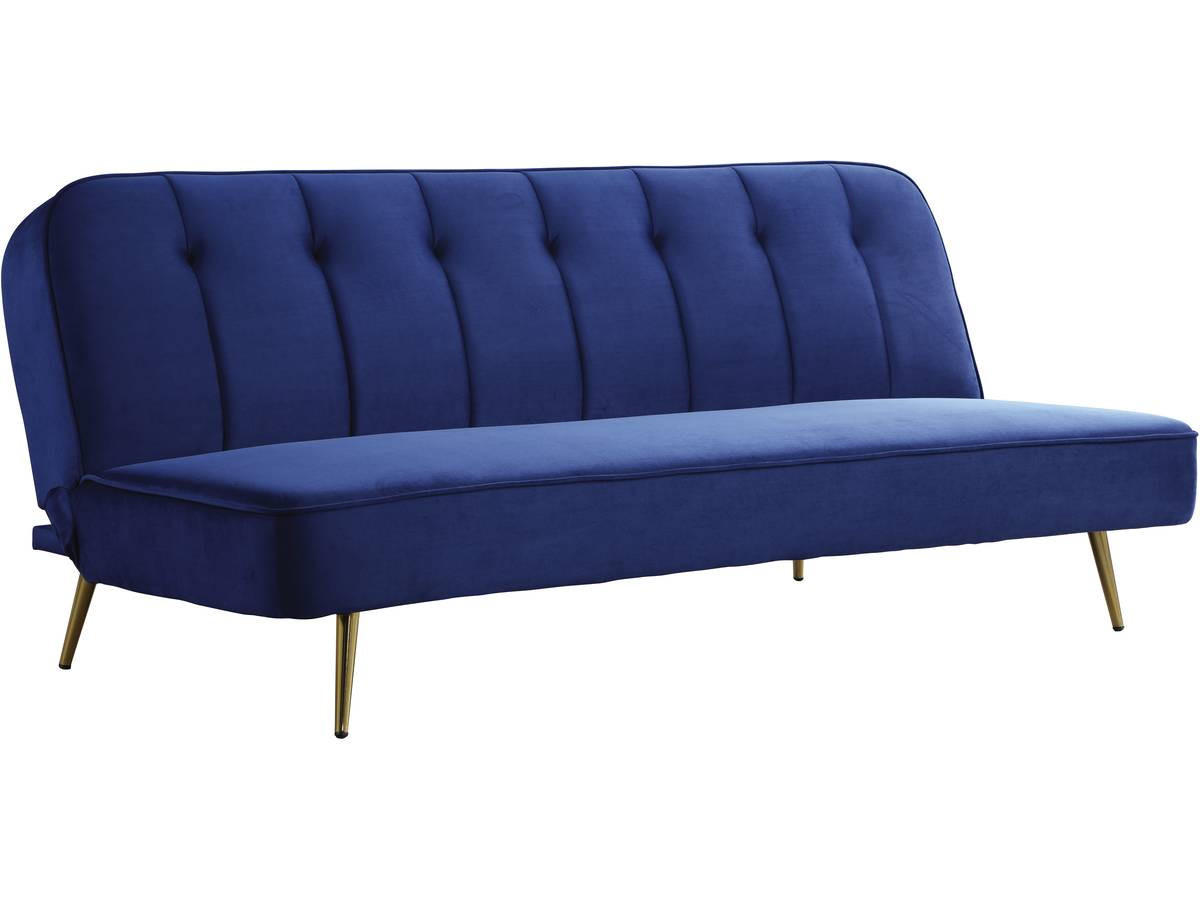 SCHLAFSOFA James Dunkelblau - Dunkelblau, Textil/Metall (180/75/83cm) - Habitat Garten