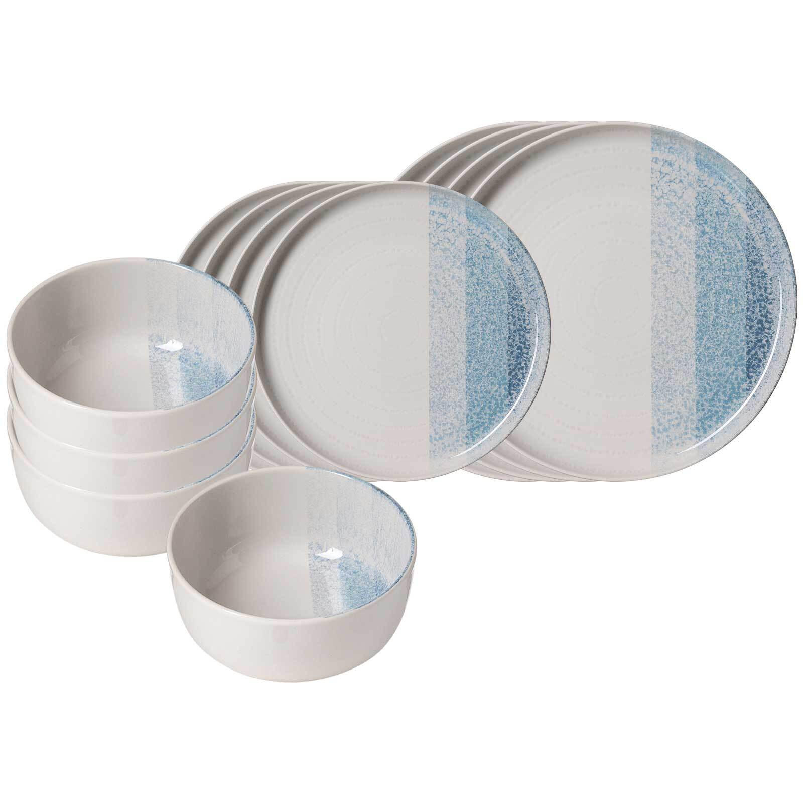 BASIC-SET Trio Blau 12er Set - Blau, Keramik (2/2/2cm) - Ritzenhoff Breker