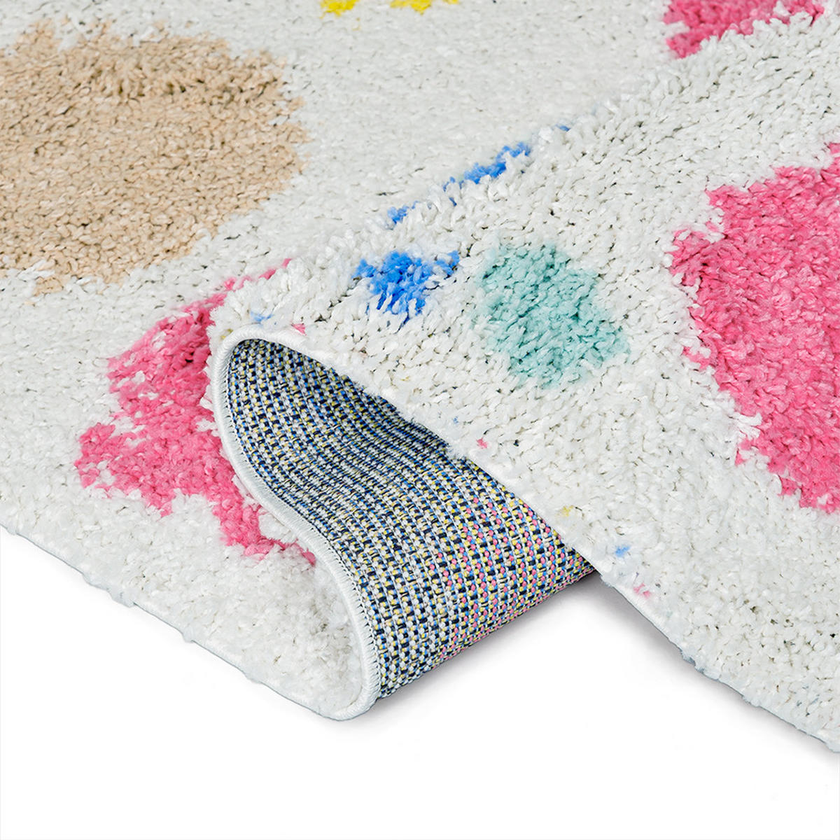 KINDERTEPPICH Ibi Samba Mazovia 140x200cm Beige Creme Abstrakt Langflor - Blau, Textil (140/200cm) - Mazovia