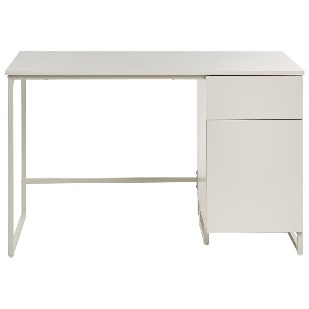 PSACÍ STŮL Světle béžový 120/60 cm s zásuvkami Lexton - béžová, kompozitní dřevo (60/120/75cm) - Beliani