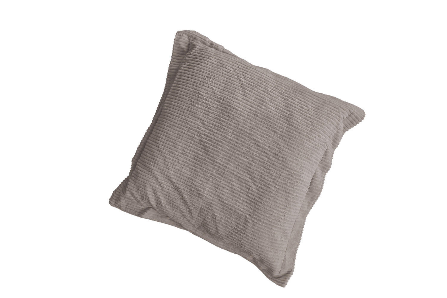 FLATTERKISSEN MADELINE Taupe Cord - Taupe, Textil (75/12cm) - KAWOLA