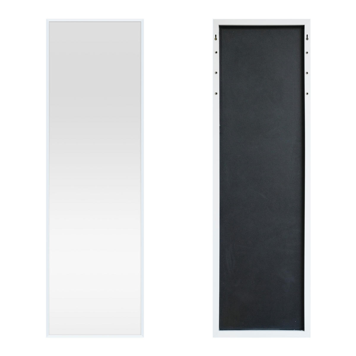 TÜRSPIEGEL Lesina - Weiß, Metall (37/120/2cm) - [en.casa]