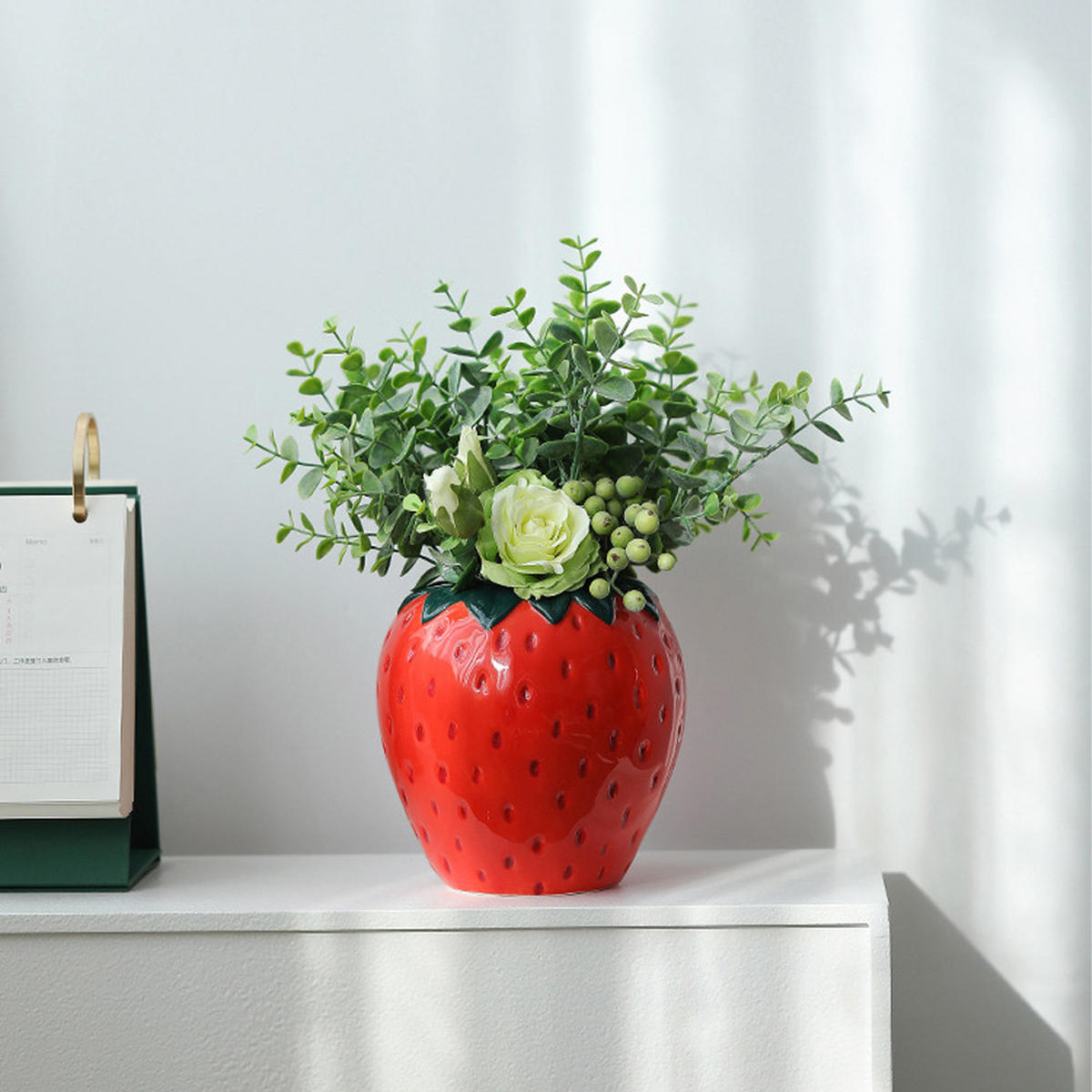 VASE 15 cm Keramik - Rot, Keramik (15cm) - LIBRATON