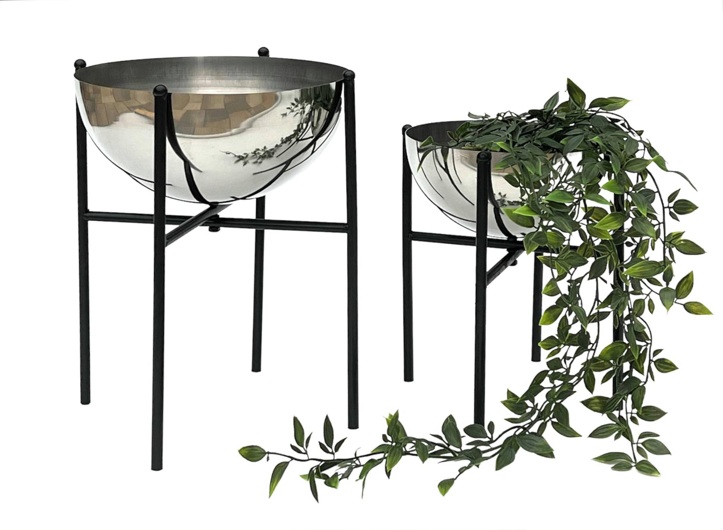DanDiBo Blumenhocker Schwarz 20x35x20 cm
