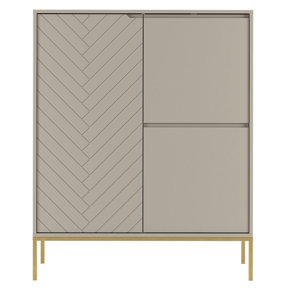 SIDEBOARD Daria Kaschmir - Beige, Holzwerkstoff (102/145/39cm) - Petits-meubles