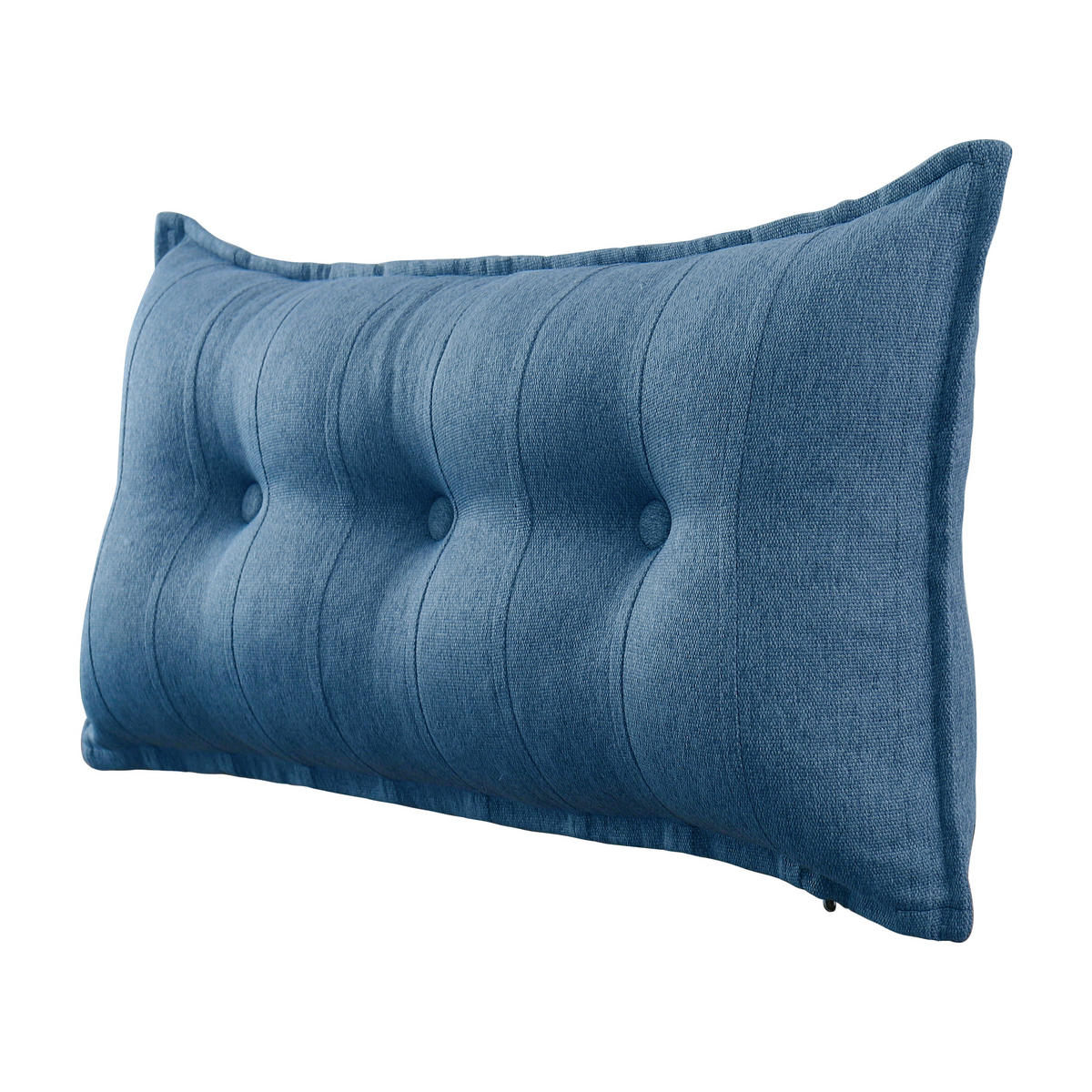 RÜCKENKISSEN Leinenlook Blau 100 cm - Blau, Textil (45/100cm) - Vercart