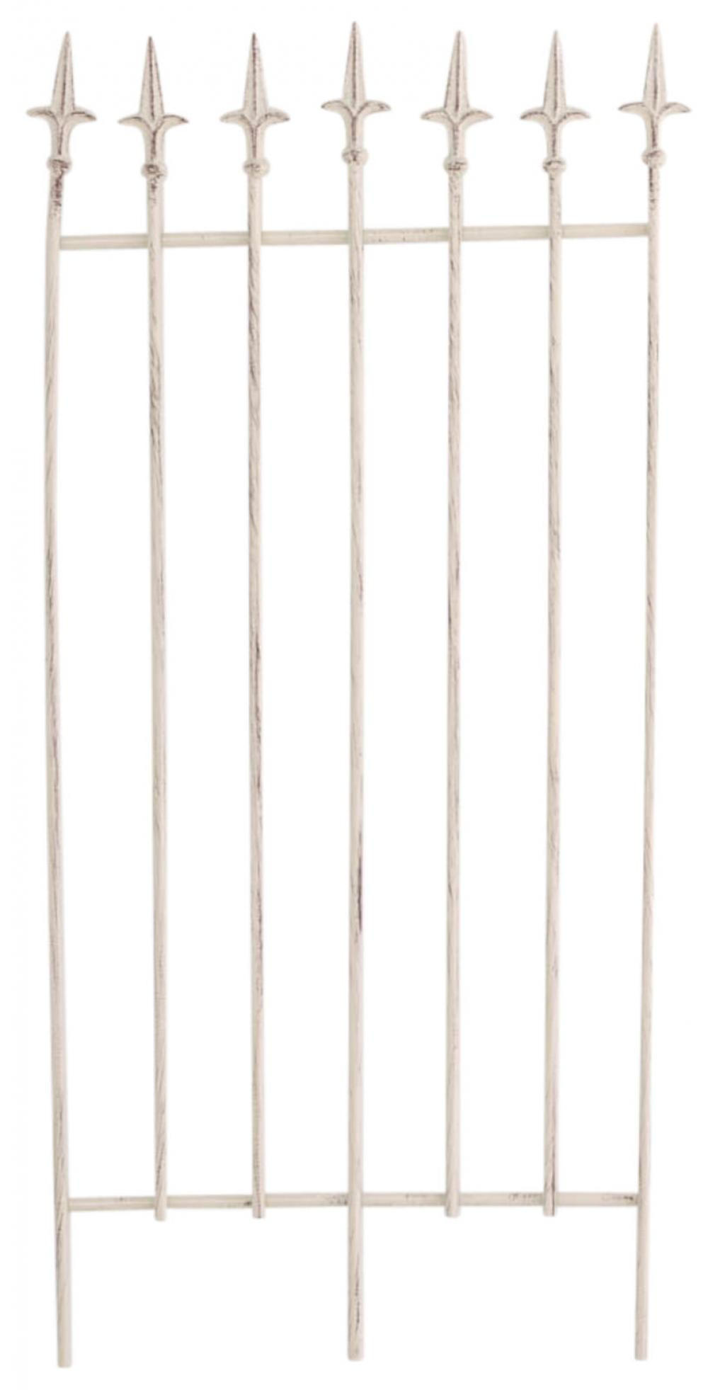 RANKGITTER 2er Set Metall antik-creme - Creme, Metall (50/100/0.7cm) - CLP
