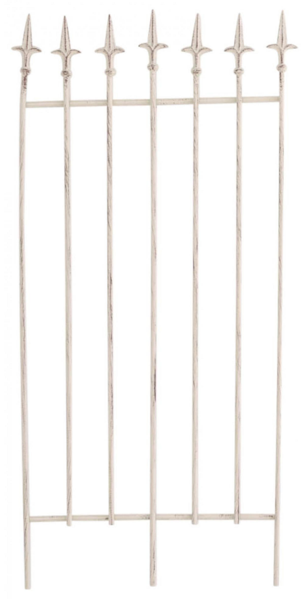 RANKGITTER 2er Set Metall antik-creme - Creme, Metall (50/100/0.7cm) - CLP