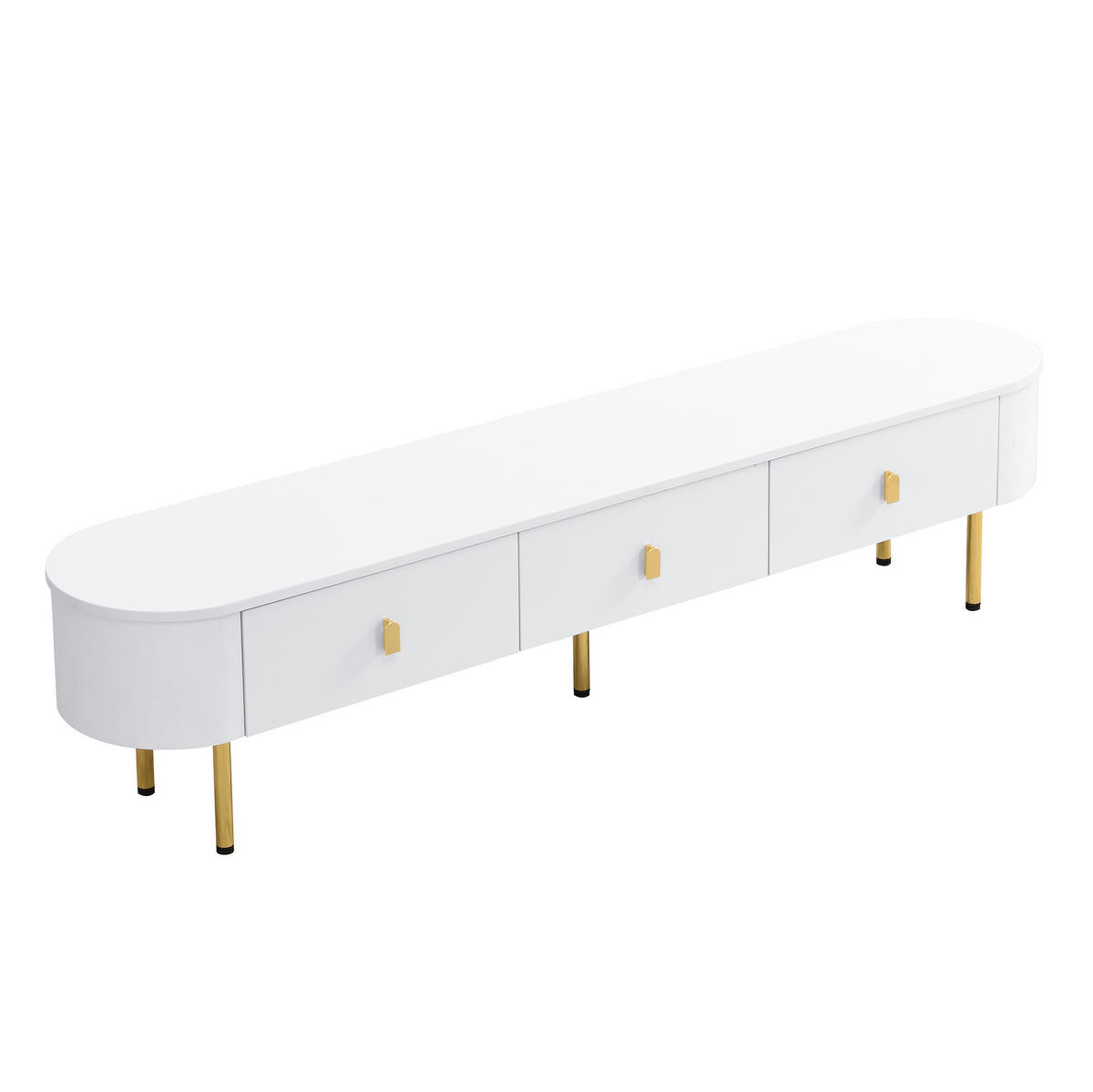 TV-ELEMENT mit 3 Schubladen 174 cm MDF Weiß - Weiß, Holzwerkstoff (35/41/174cm) - Beauniv