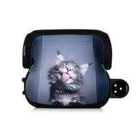 KINDERSITZERHÖHUNG Go Boost schwarz i-Size Isofix (125-150cm) Getränkehalter - Schwarz, Kunststoff (42/22/38cm) - Chipolino