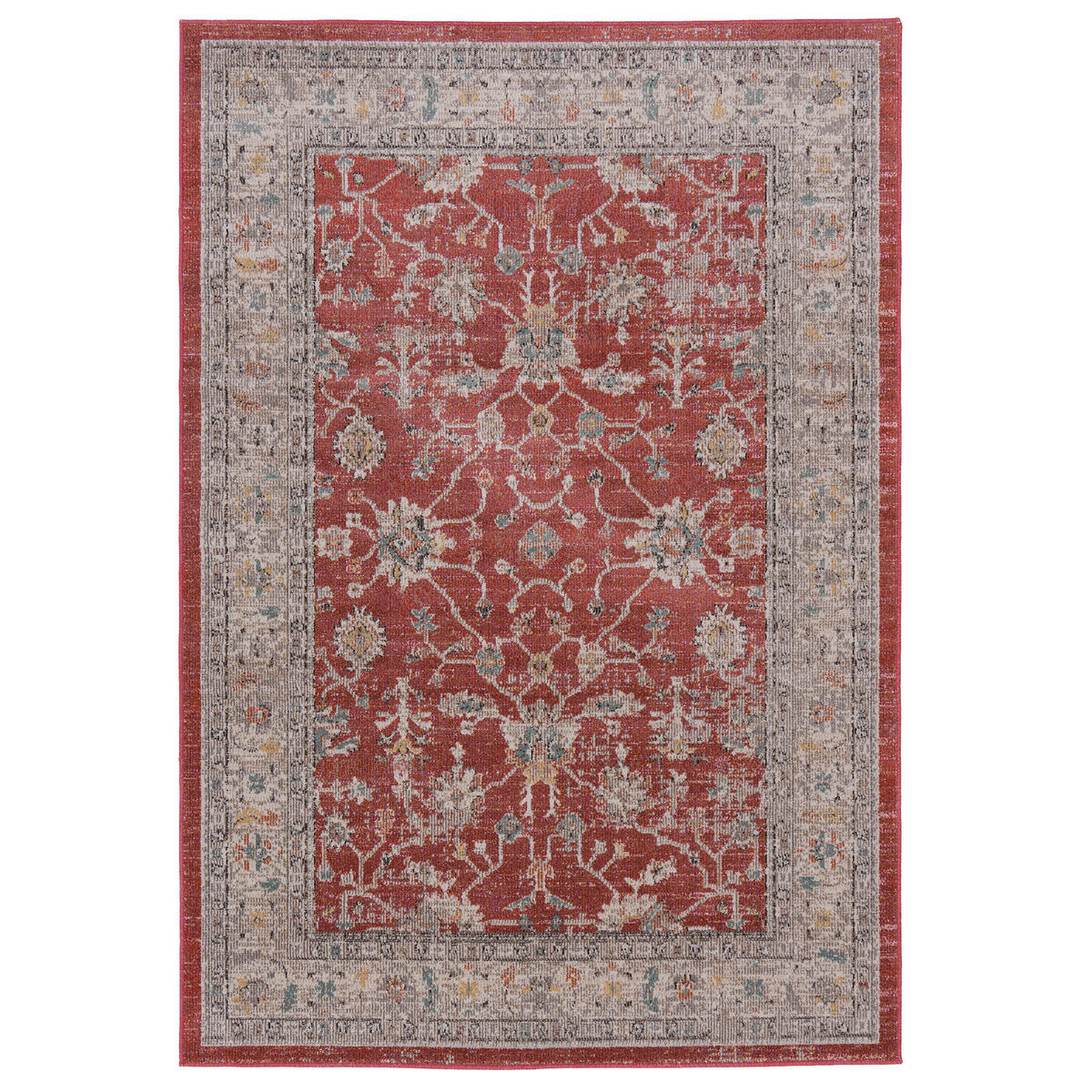 INDOOR OUTDOOR TEPPICH LAGOS VINTAGE - Rot, Textil (160/230cm) - Pergamon