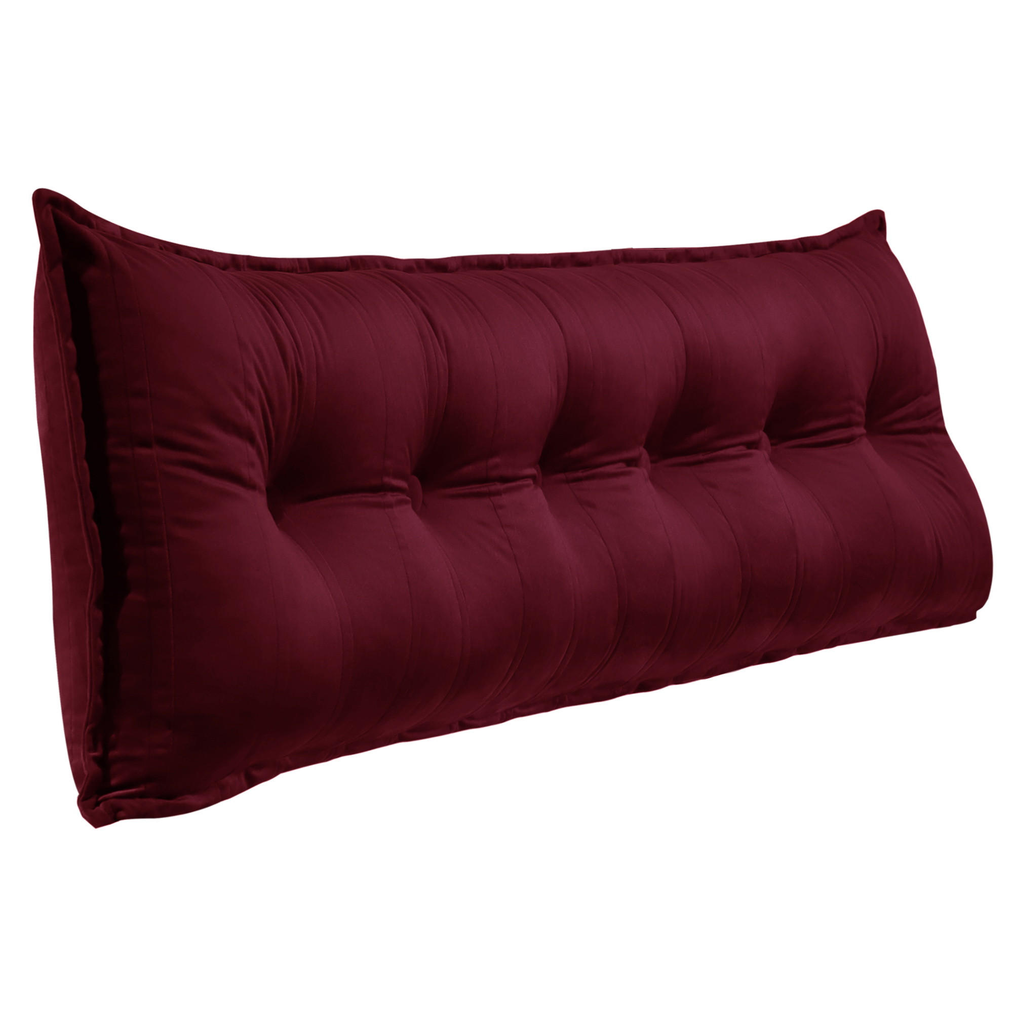 RÜCKENKISSEN Samtlook Weinrot 180 cm - Weinrot, Textil (45/180cm) - Vercart