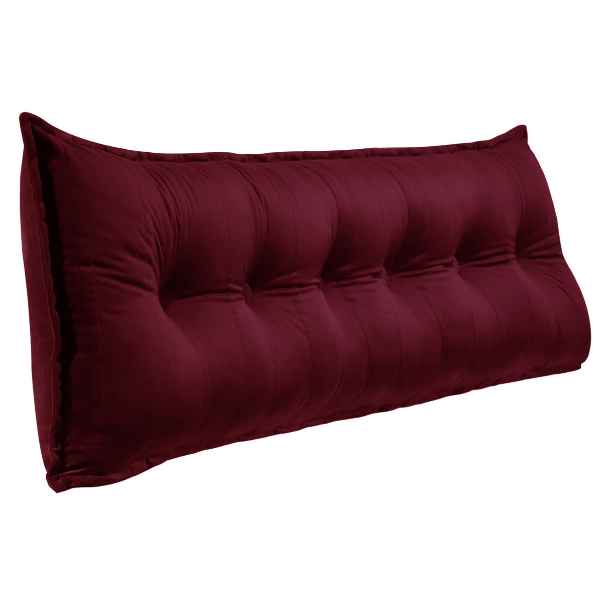 RÜCKENKISSEN Samtlook Weinrot 180 cm - Weinrot, Textil (45/180cm) - Vercart