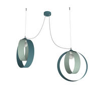 HÄNGELEUCHTE - Blau, Metall (40/40/120cm) - Lumicom