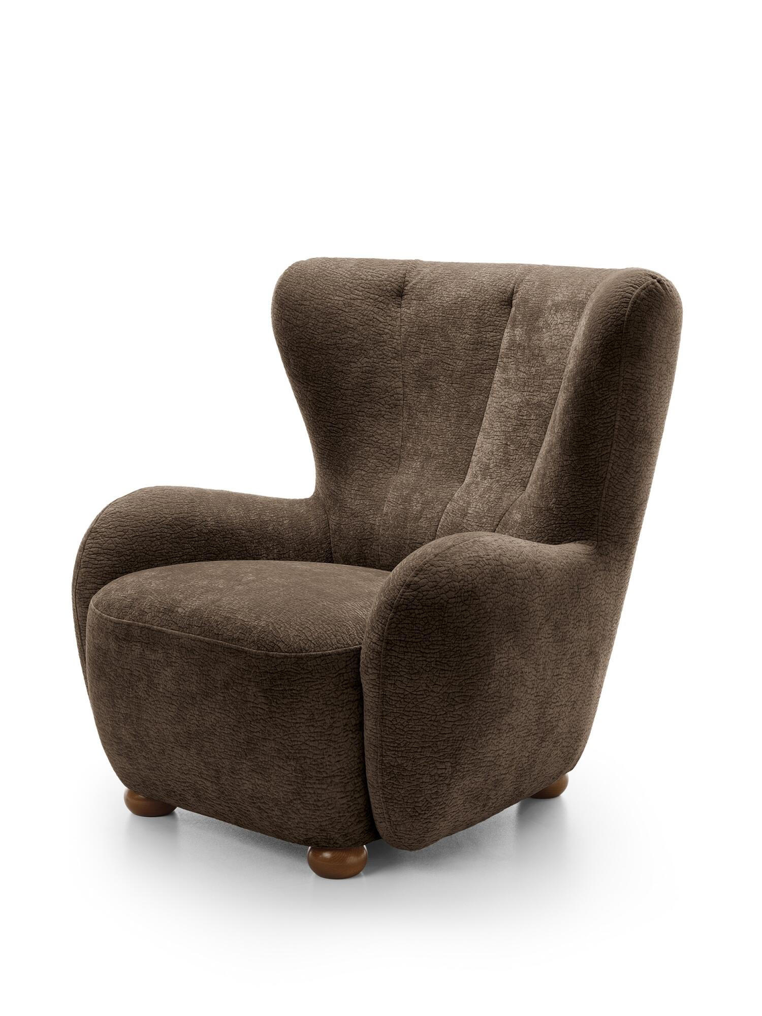 SESSEL CIRO Braun 88x100x91 cm - Braun, Textil (88/91/100cm) - FURNLUX