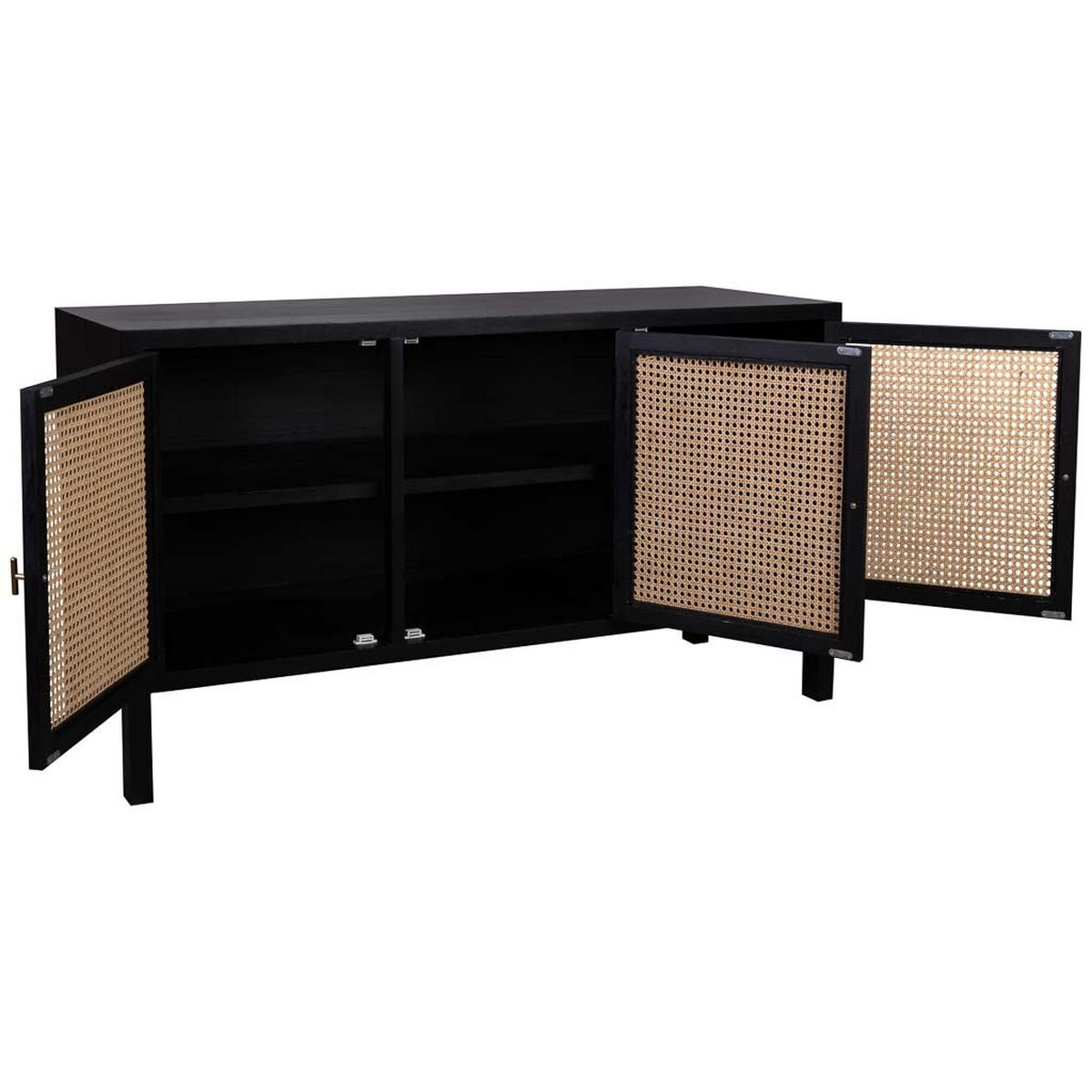 SIDEBOARD 150x45x76 cm - Schwarz, Holz (150/76/45cm) - Wanderlust