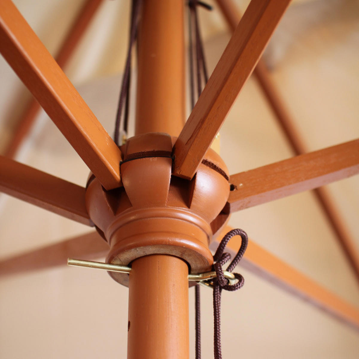 SONNENSCHIRM I Cremeweiß - Weiß, Holz (300/200cm) - MCW