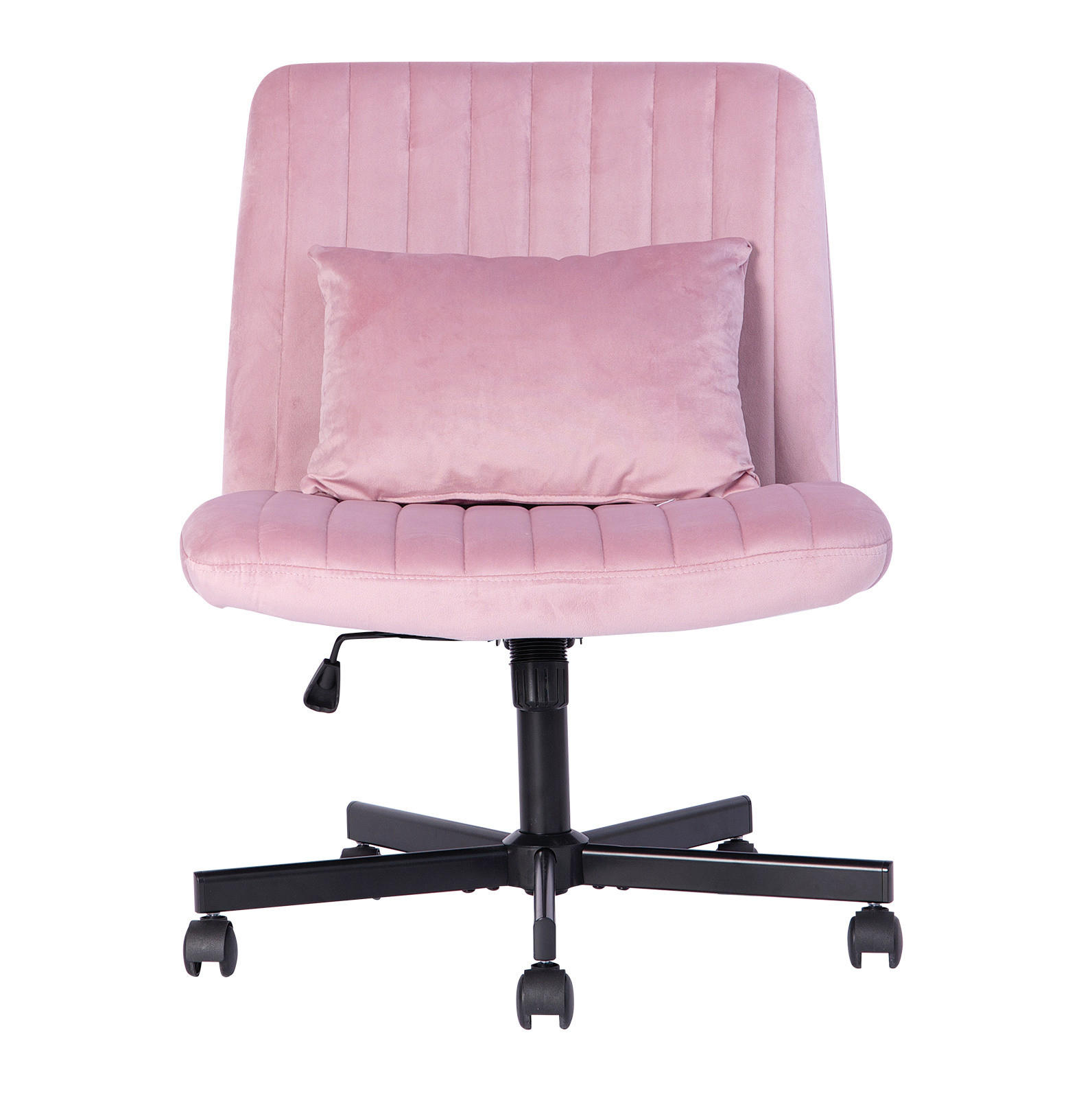 BÜROSTUHL höhenverstellbar Stoff Light Pink - Pink, Kunststoff (25.2/33/21.5cm) - Meubliv