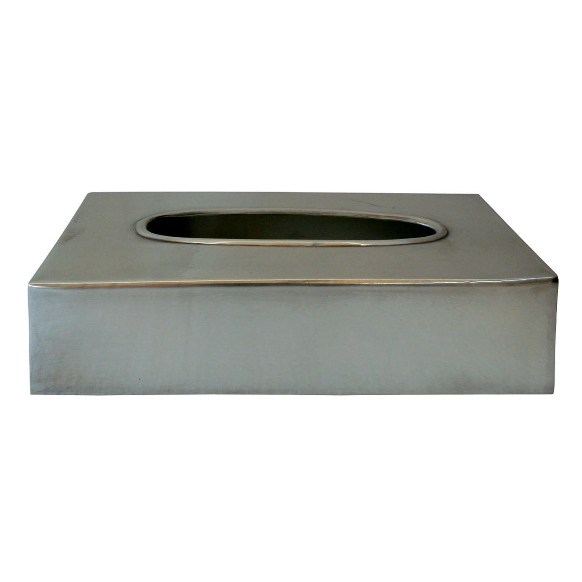 TASCHENTUCHBOX MESSING - 14/7/25 cm - Silberfarben, Metall (14/7/25cm) - Signature