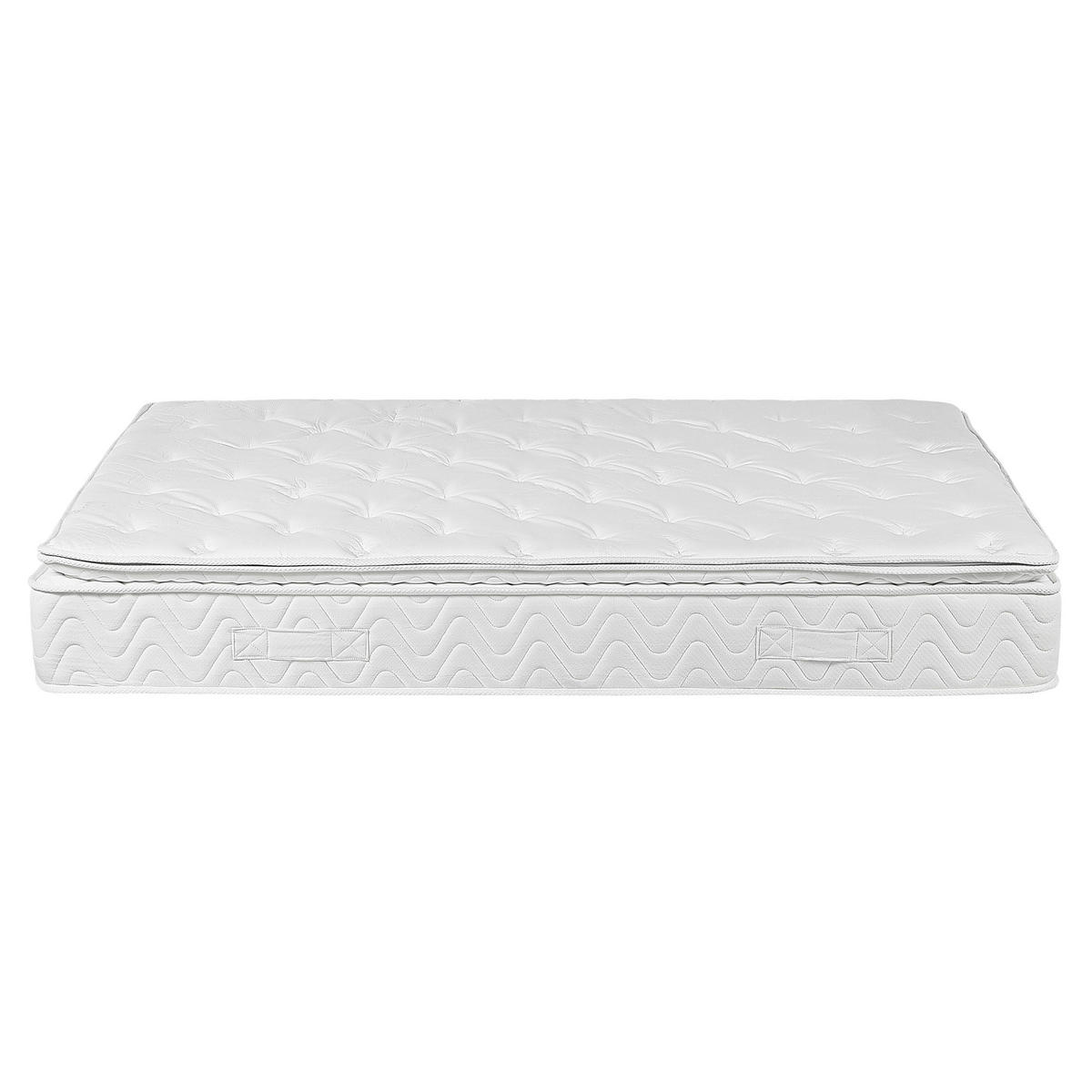MEMORYSCHAUM-TASCHENFEDERKERNMATRATZE H3/4 Fest 160/200 cm Luxus - Beige, Textil (160/200cm) - Beliani