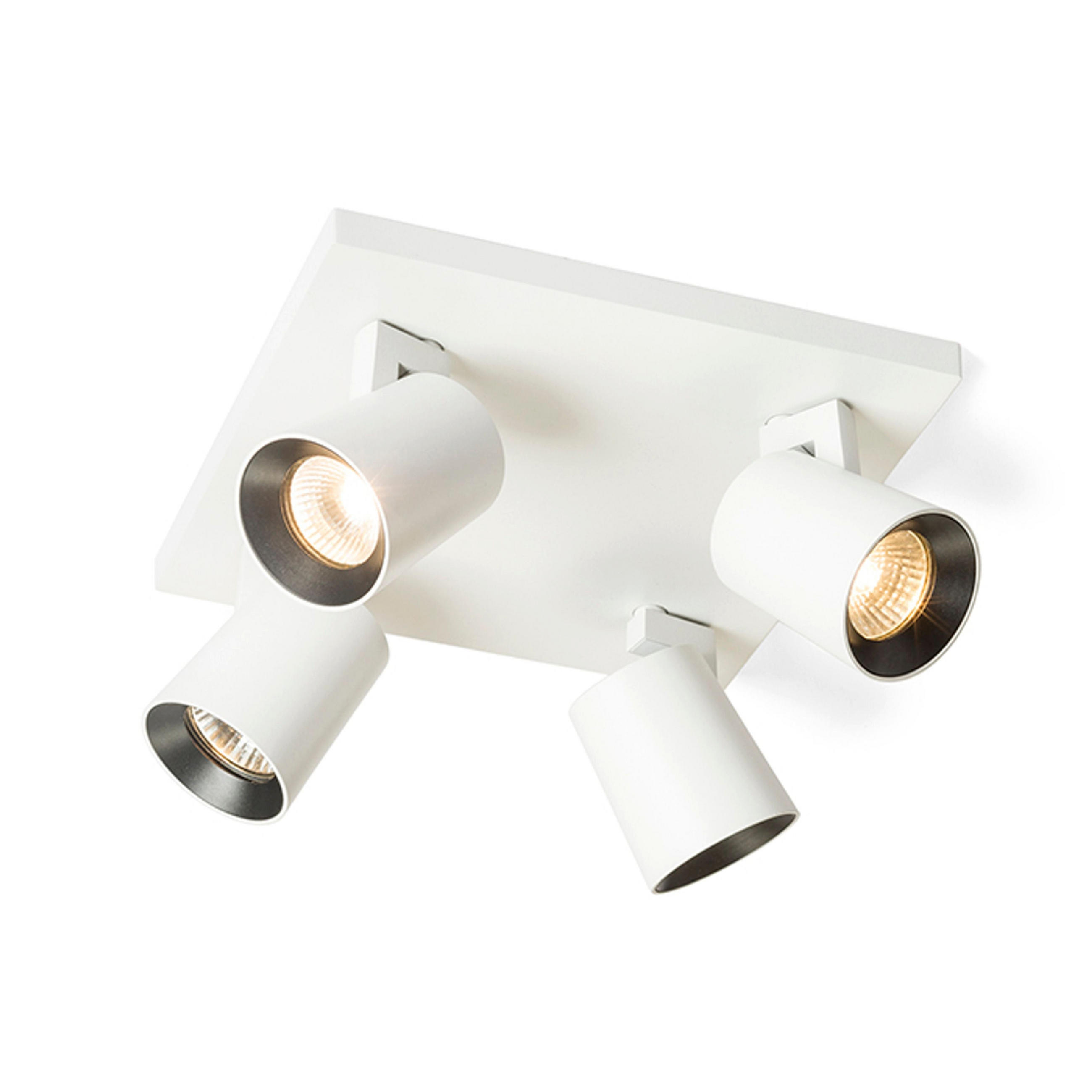 DECKENLEUCHTE KENNY IV Weiß 32 W - Weiß, Metall (30/30/20cm) - Rendl