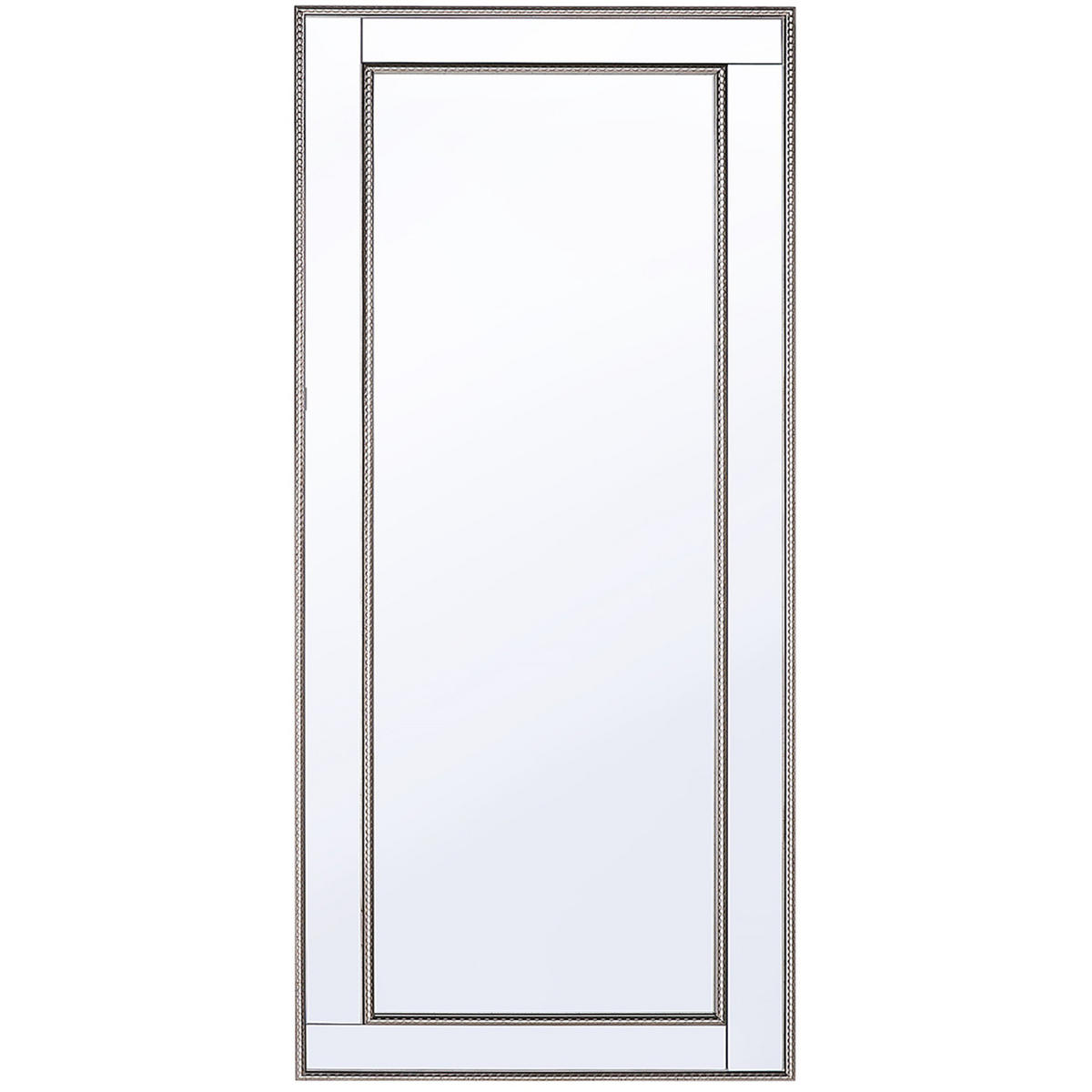 WANDSPIEGEL gold-silber rechteckig 50/130 cm Fenioux - Silberfarben/Goldfarben, Kunststoff (50/130/2cm) - Beliani