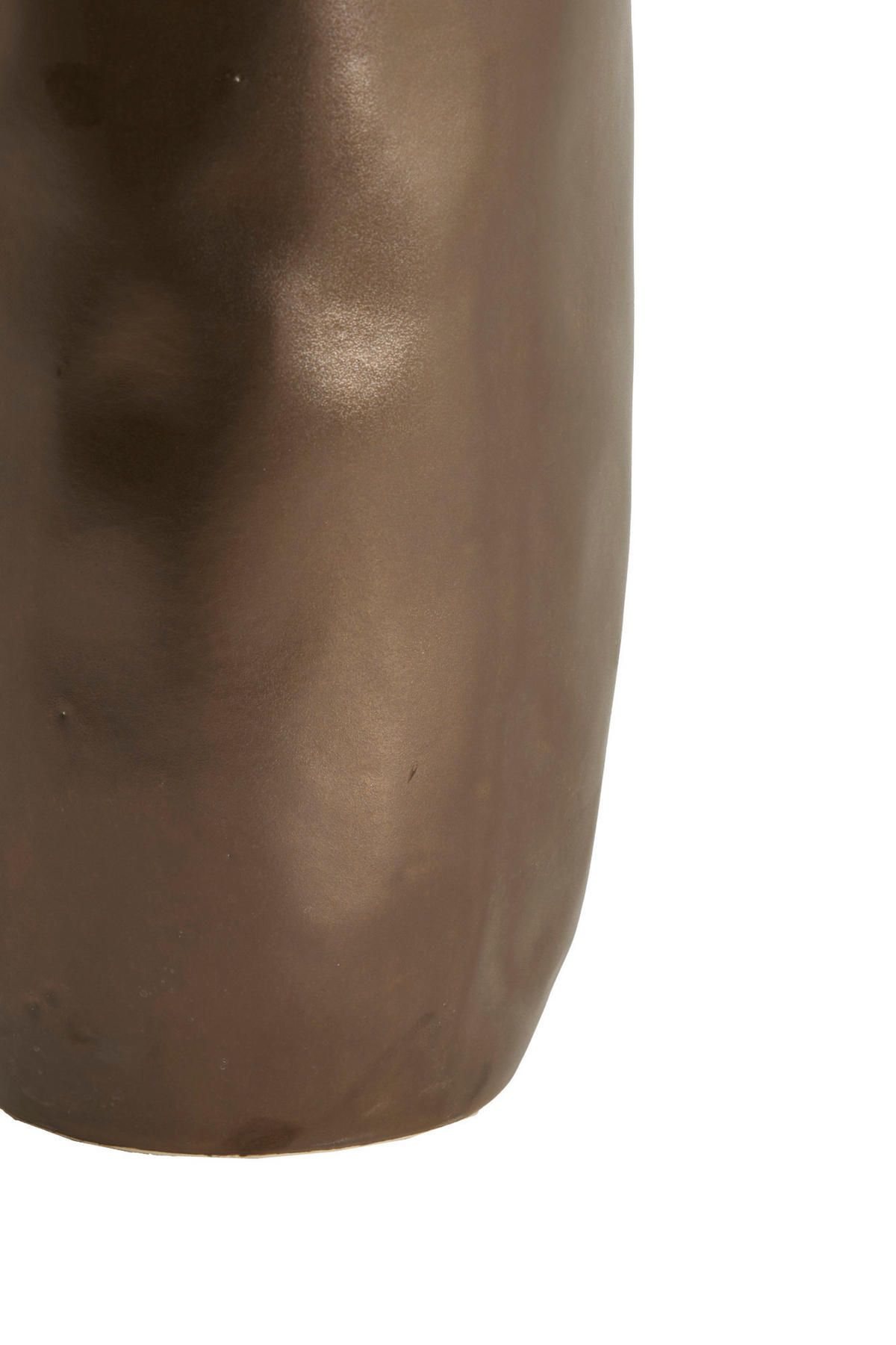 VASE Sennes Bronze Ø17,5/48,5 cm - Bronzefarben, Keramik (48.5cm) - Light & Living