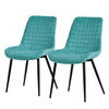 ESSZIMMERSTUHL Petrol 2er Set - Blau, Metall (52/89/60cm)