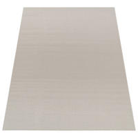 TEPPICH Kurzflor Unifarben Wohnzimmer schmutzabweisend Creme Quadrat 200S - Beige, Textil (200/200cm) - KADIMA DESIGN