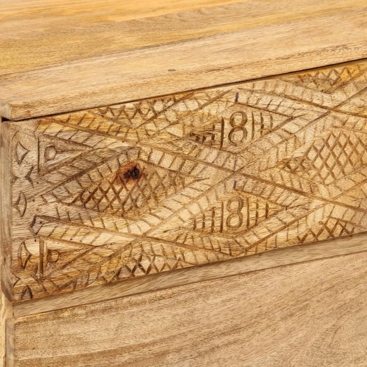 TV-SCHRANK Massivholz Mango 110/30/40 Cm - Braun, Holz (110/40/30cm) - vidaXL