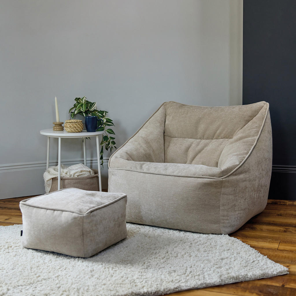 Thumbnail - icon Sitzsack, Beige, Kunststoff, 1-Sitzer, 100x80x88 cm, Hergestellt in Deutschland, Wohnzimmer, Hocker, Sitzsäcke, XXL...