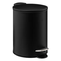ABFALLEIMER Colorama Soft Close, Metall, Kunststoff, Schwarz, 3 L - Schwarz, Metall (17/23/22.5cm) - 5five Simply Smart
