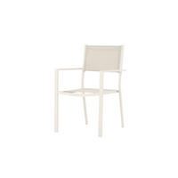GARTENESSSTUHL COPACABANA Beige 57x61x88 cm - Beige, Metall (57/88/61cm) - FURNLUX