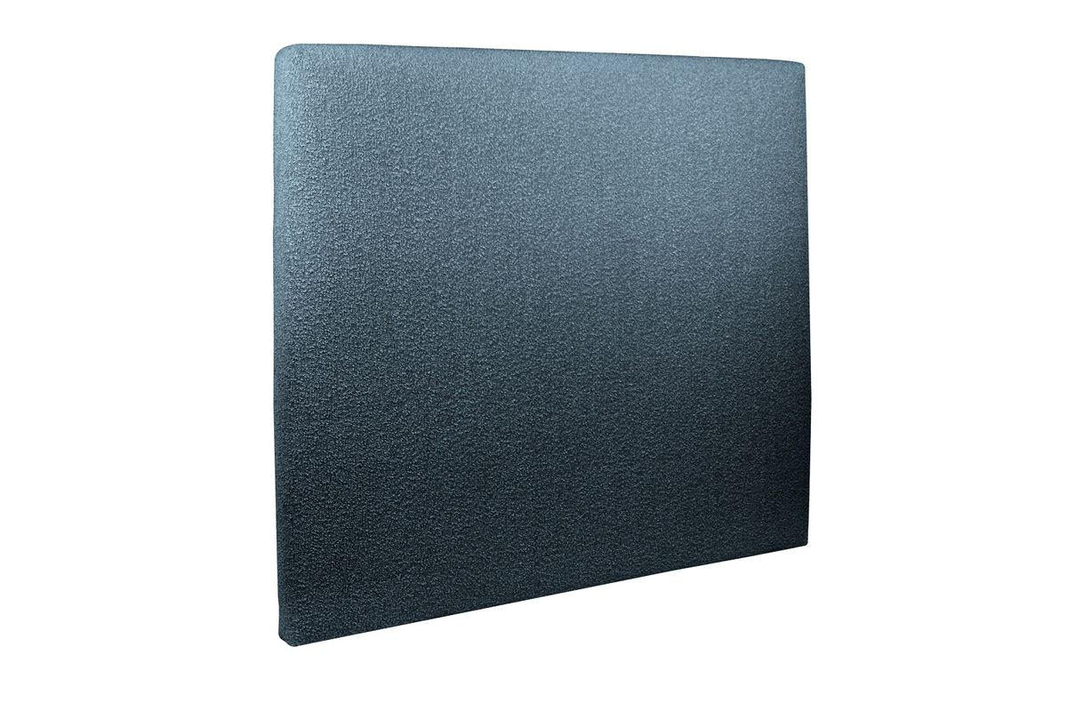 KOPFTEIL gepolstertes – blauer Bouclé-Stoff - 135 cm - Blau/Beige, Karton/Holz (135/120/10cm) - Sommeil de Plomb
