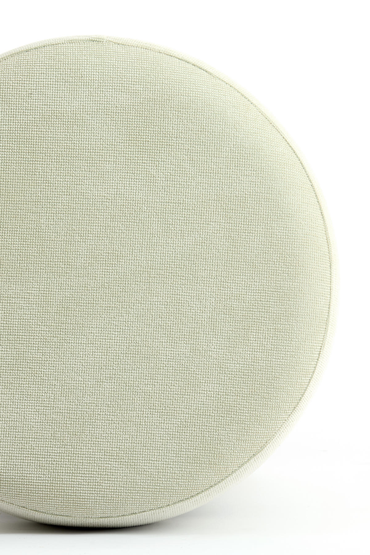 SITZPOUF Curtea Grün Ø42/43 cm - Grün, Holz (42/43/42cm) - Light & Living