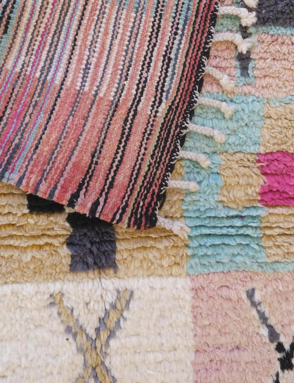 BERBERTEPPICH aus reiner Wolle 99x 148 cm - Multicolor, Naturmaterialien (99/148cm) - AFK Living