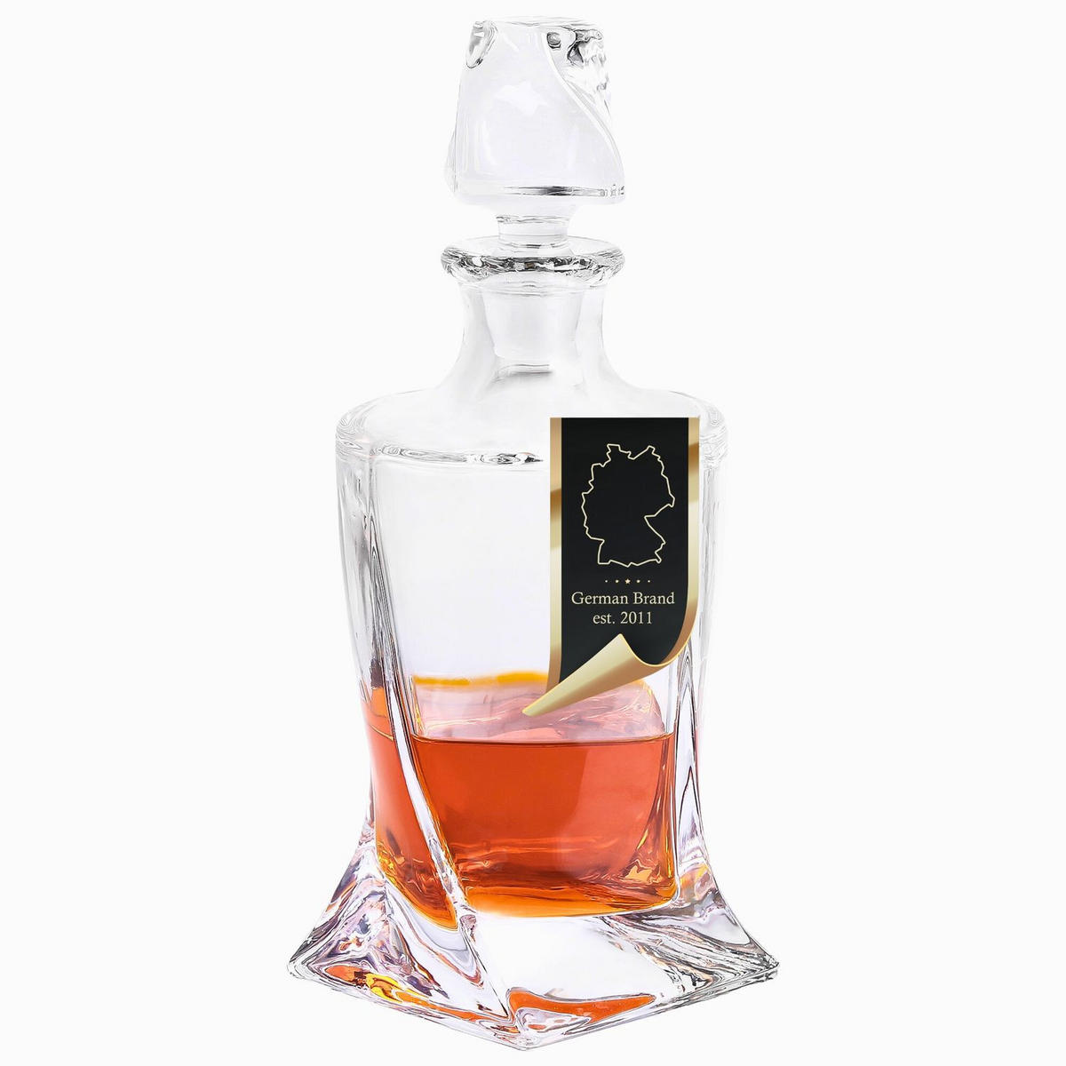 WHISKEY KARAFFE 750 ml - Transparent, Glas (0.75L) - Intirilife