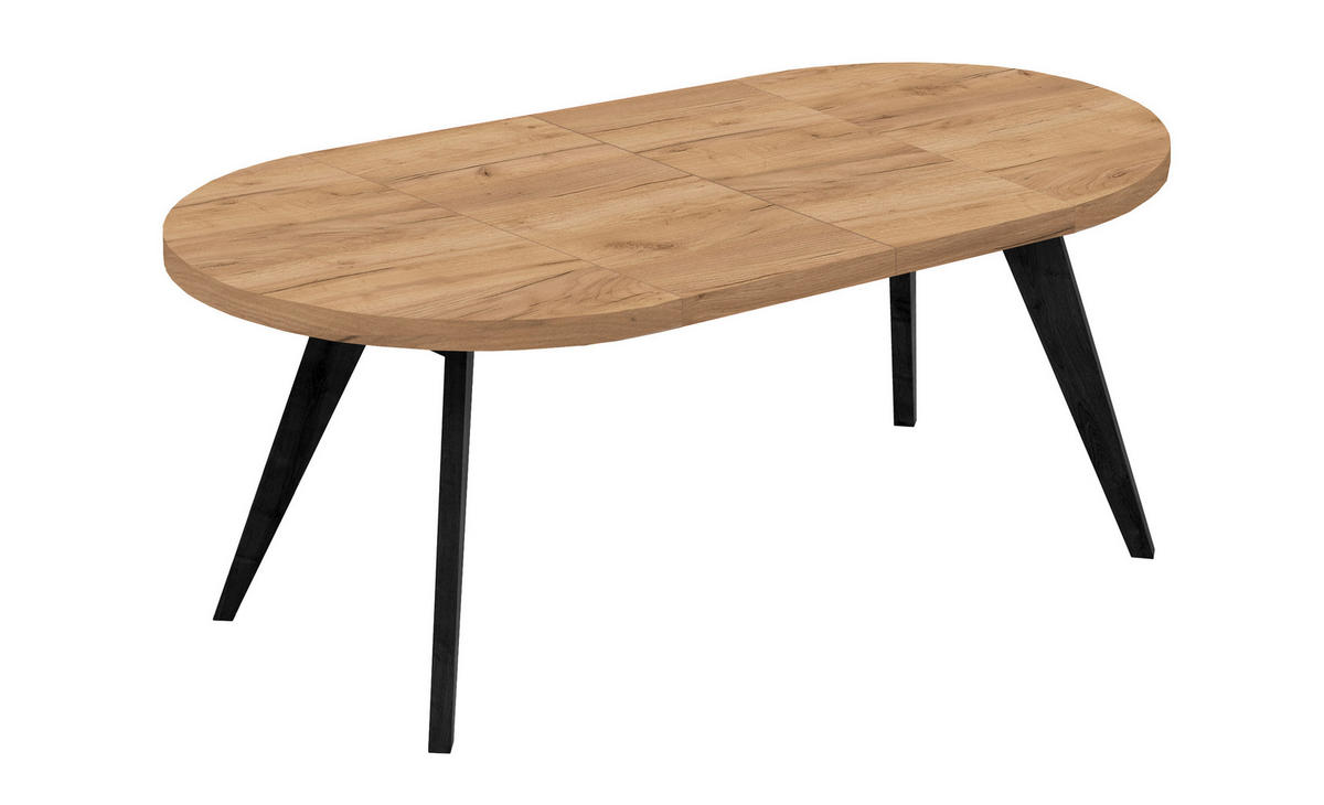 ESSTISCH LORA, Durchmesser: 110 / 210 cm Weiß - Weiß, Holz (110/210/76cm) - Dekori_Interiors