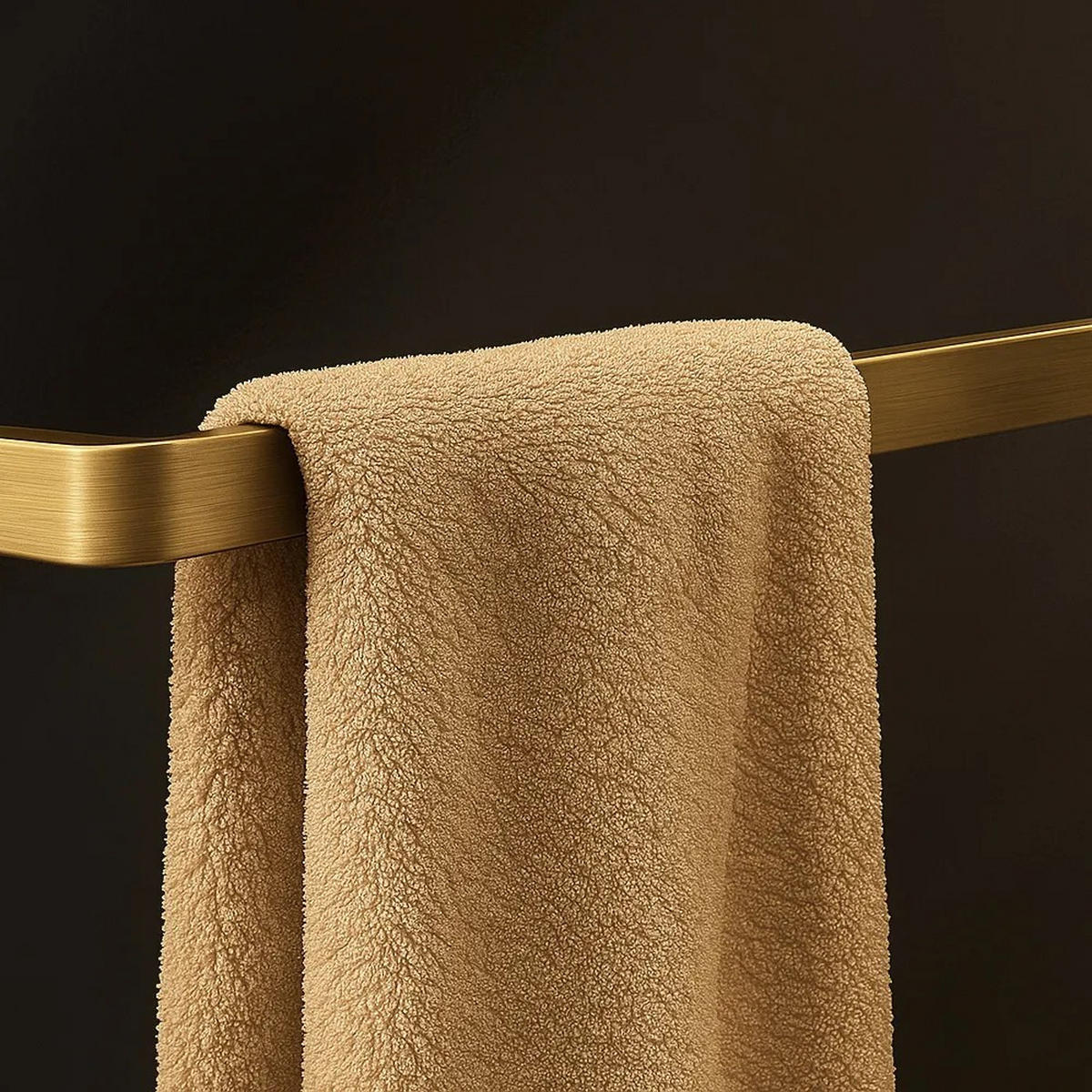 DUSCHWAND Rea Sky Brush Gold 100 - Goldfarben, Glas (100/200cm) - REA