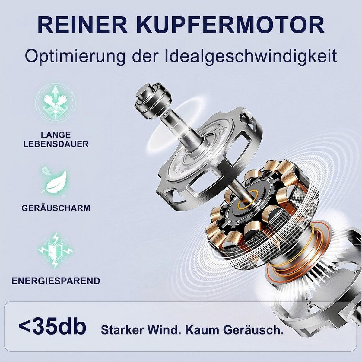 DECKENVENTILATOR mit LED-Licht 3 Farbtemperaturen Wendbar - Braun, Holzwerkstoff (107/107/46cm) - BEXEVUE