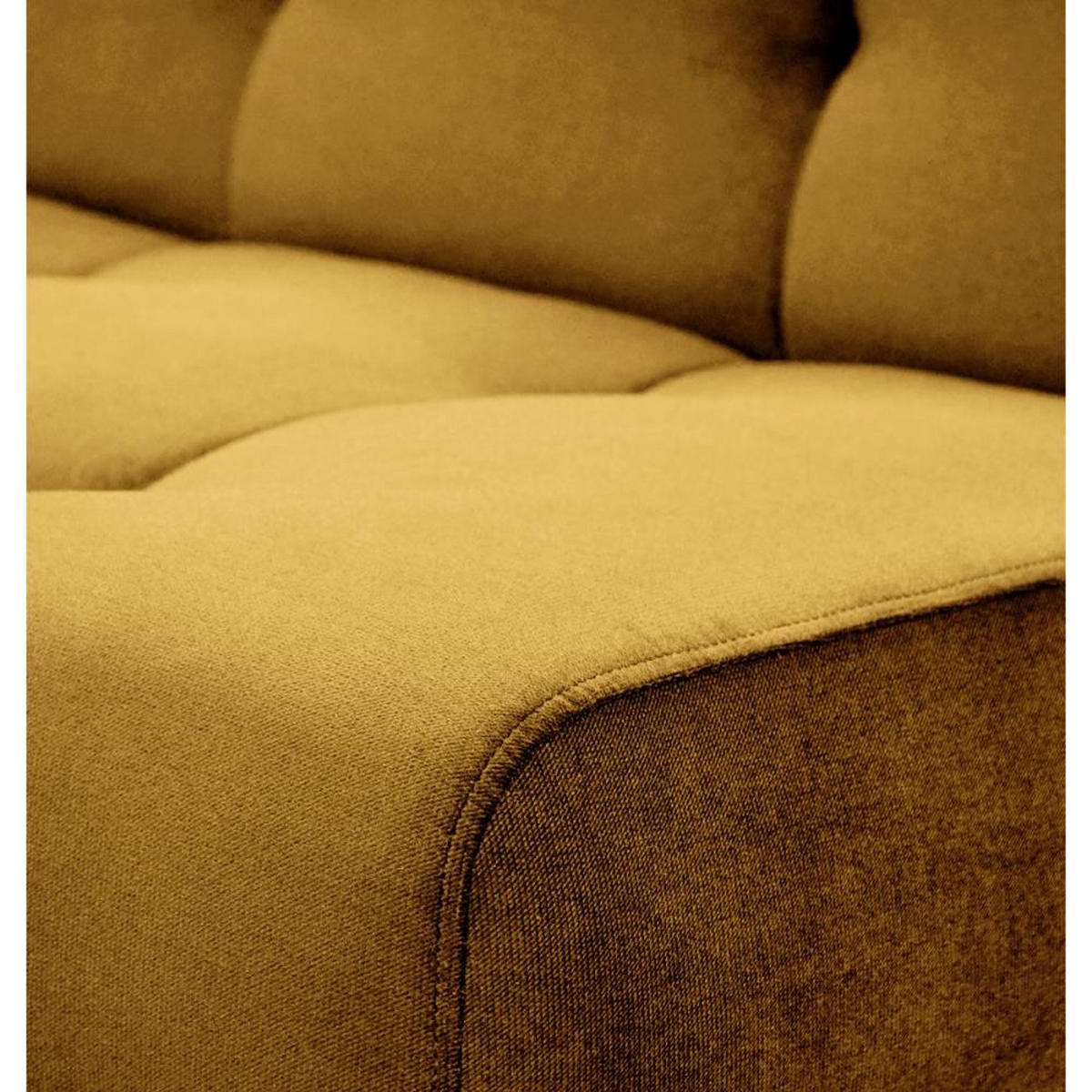 3-SITZER Schlafsofa Nancy Bis gelb - Gelb, Holz/Textil (220/89/93cm) - Beautysofa