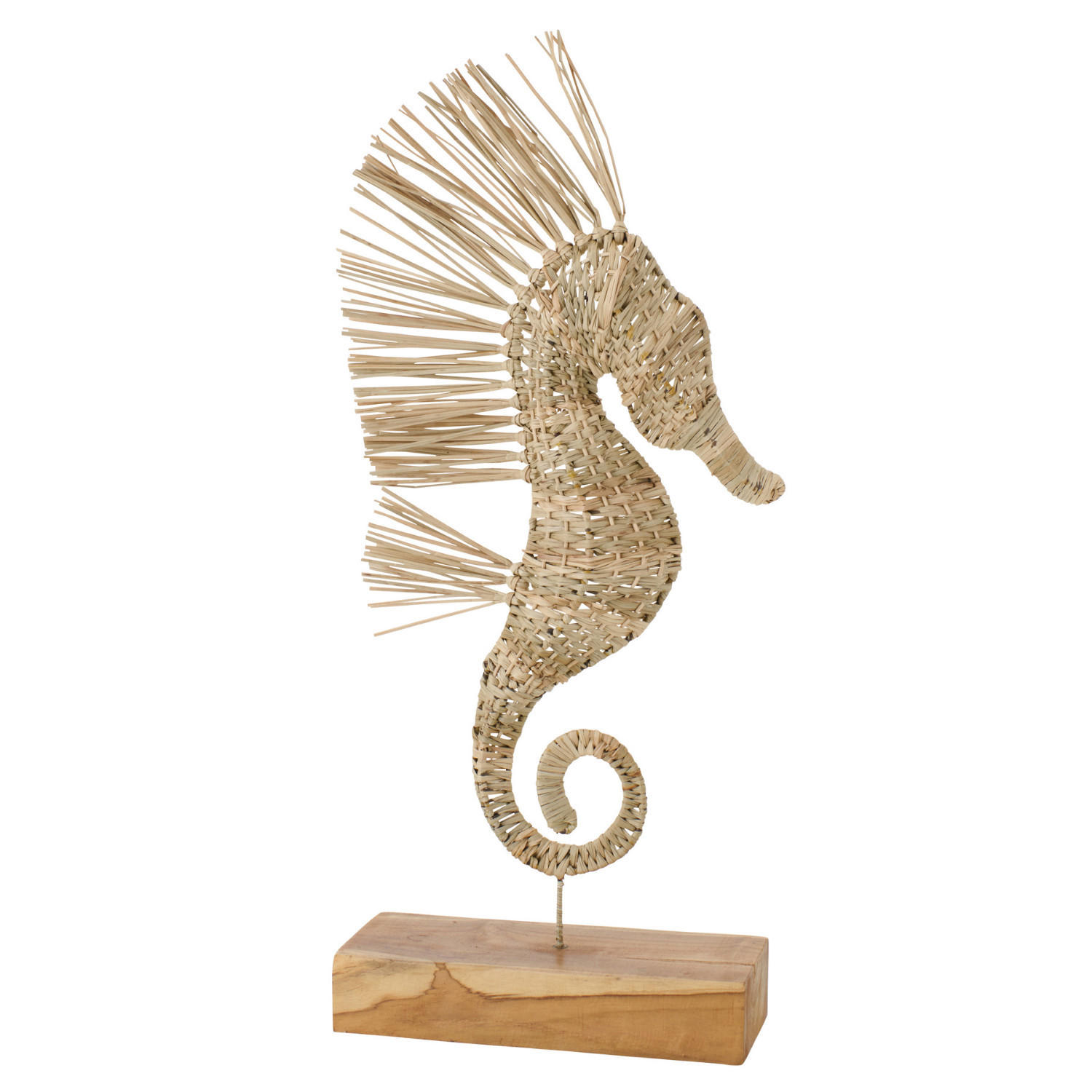 OBJEKT SEEPFERDCHEN - Naturfarben, Naturmaterialien (12/80/35cm) - J-Line