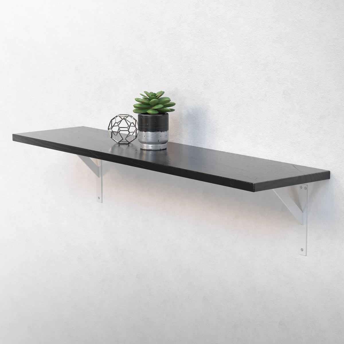 REGALHALTERUNGEN - Weiß, Metall (24/3/24cm) - ML-DESIGN