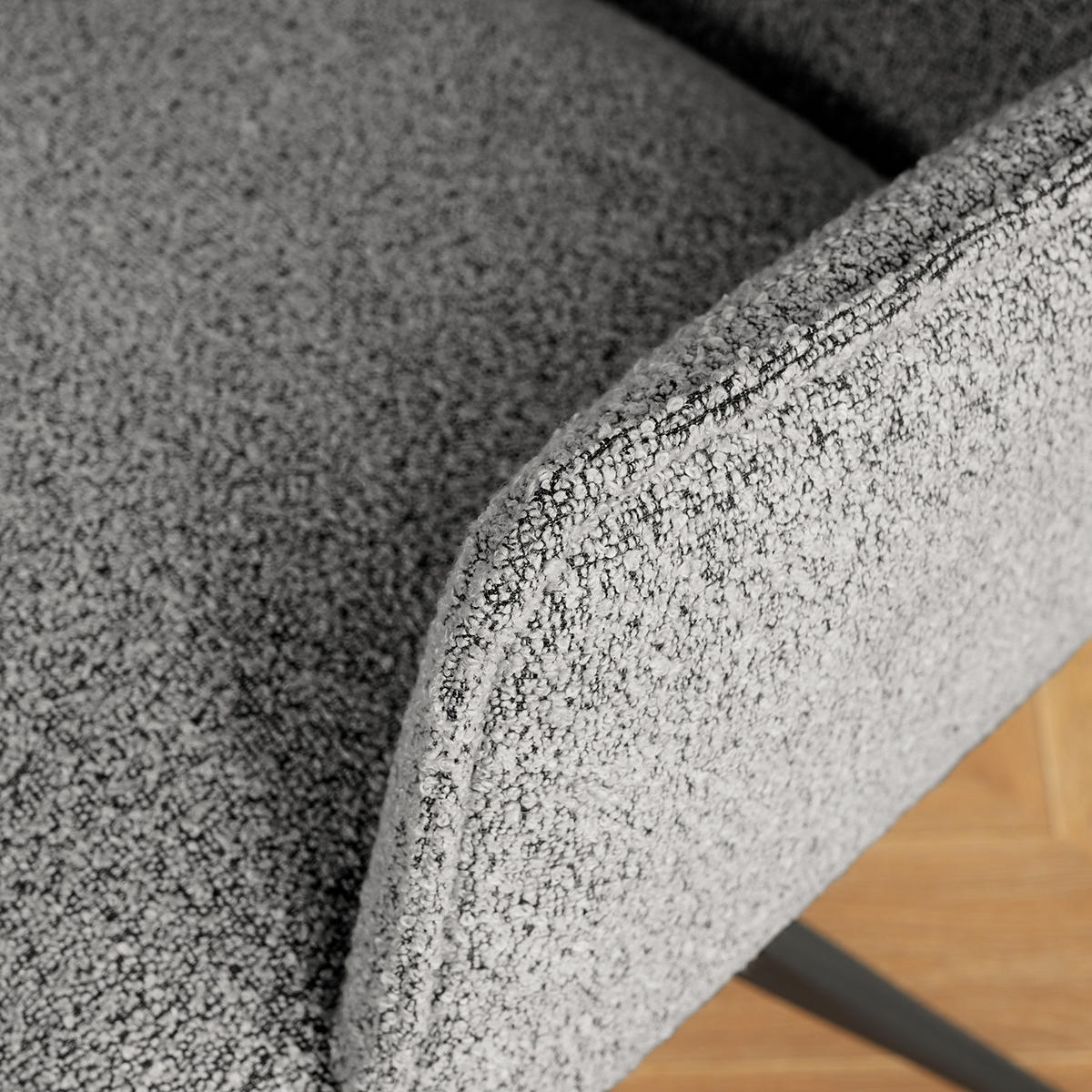 DREHBARER ARMLEHNENSTUHL - Schwarz/Grau, Kunststoff/Textil (58/90/60cm) - home24