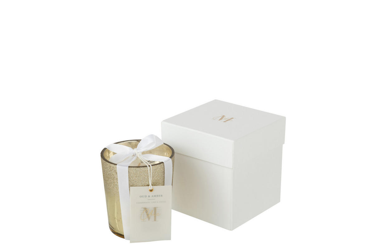 DUFTKERZE M-CHIC - Glas - Champagner - S - 48 Std. - Champagner, Glas (10/11.5cm) - J-Line
